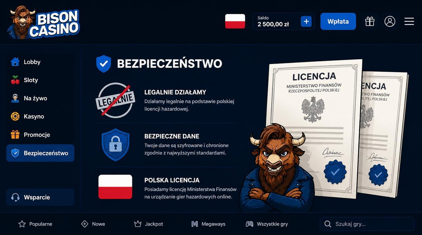 Interfejs bison casino unaocznia aspekty legalności i bezpieczeństwa